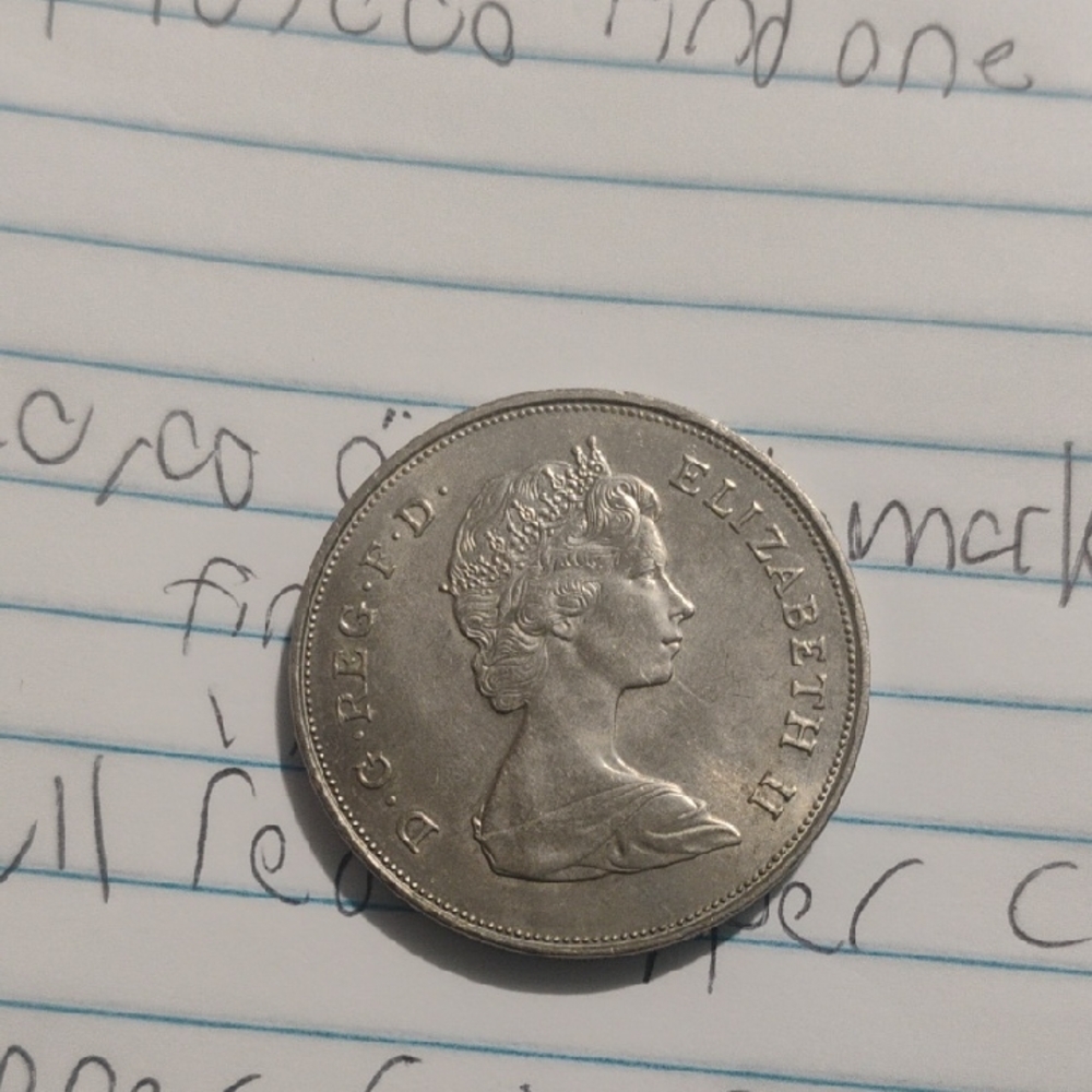 Silver Coin with Queen Elizabeth II Royal Wedding